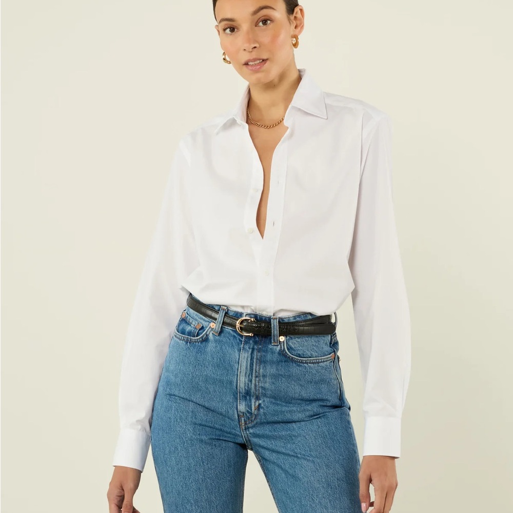 With nothing underneath - Classic White Women's Shirt